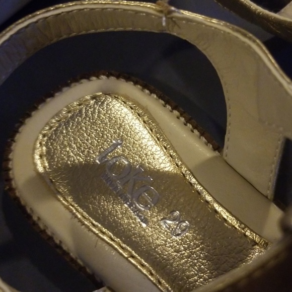 Gold toddler sandals *NEW* Size 10 - Picture 4 of 5